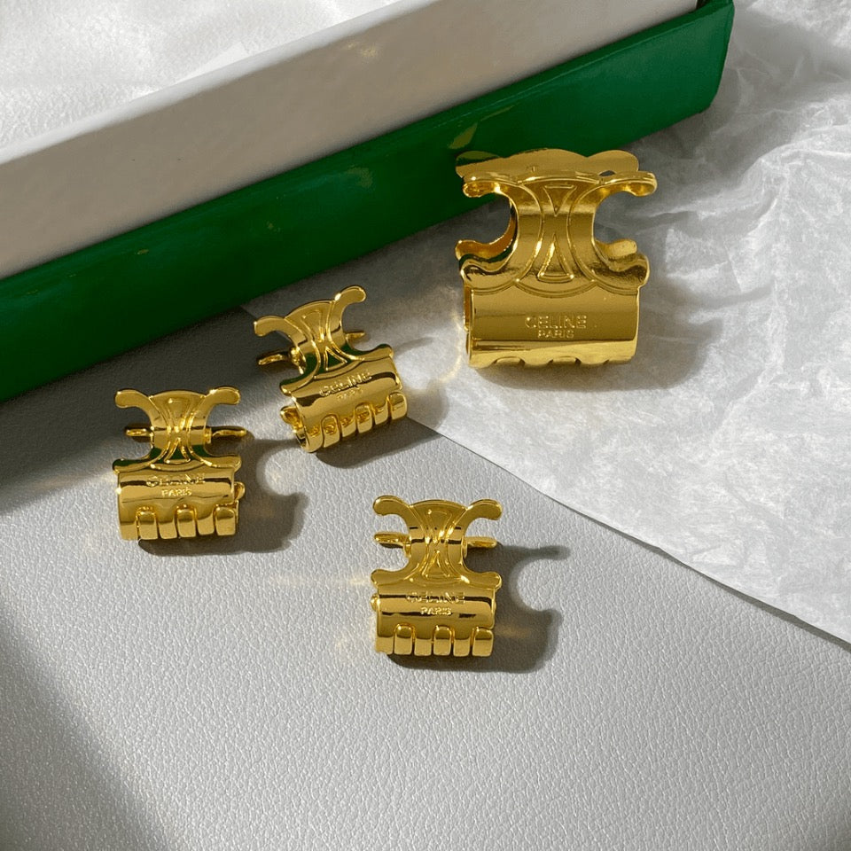 Celine Arc de Triomphe Hair Claw (1pc Big & 1pc Small, 2pcs Total)
