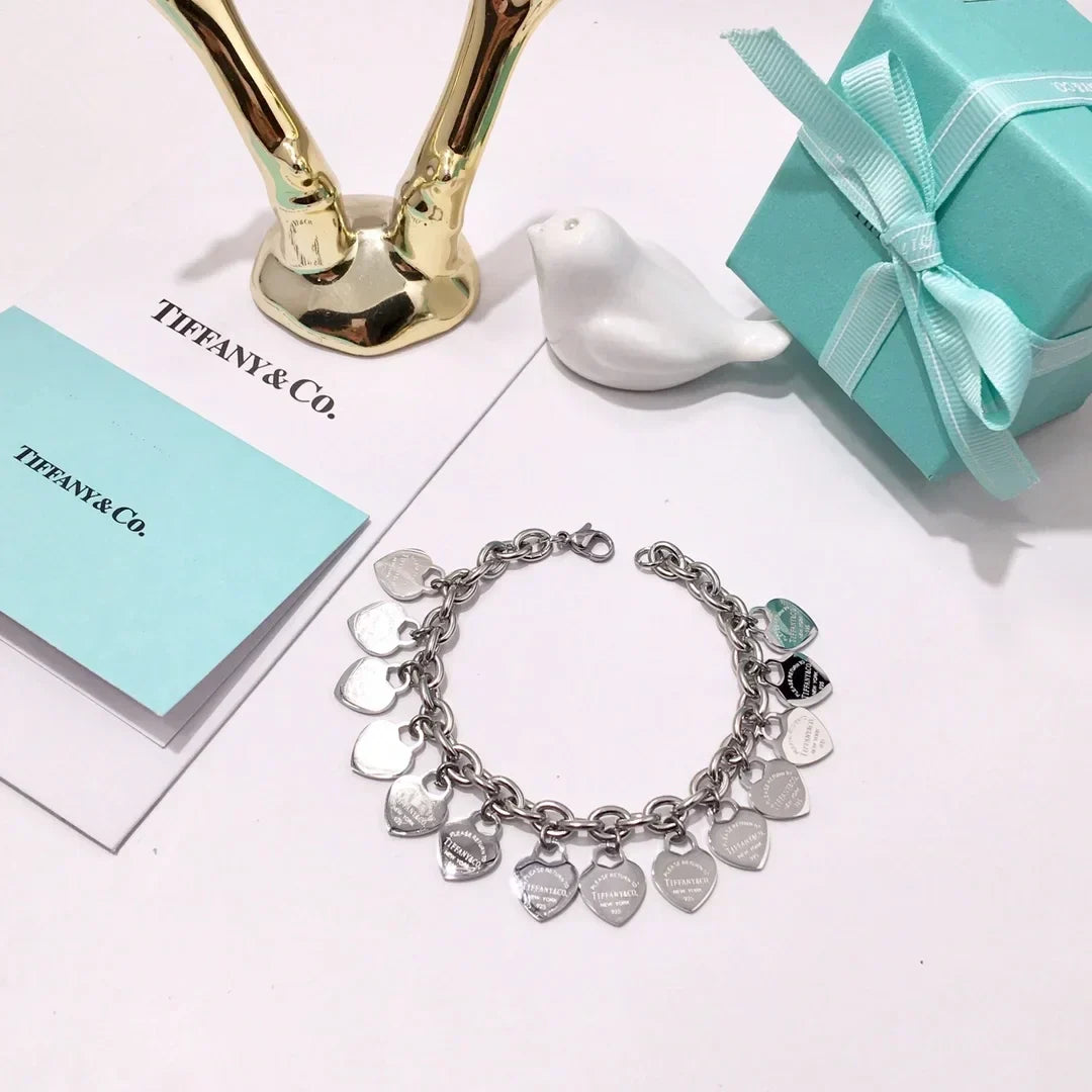 Tiffany Multi-heart Tag Bracelet
