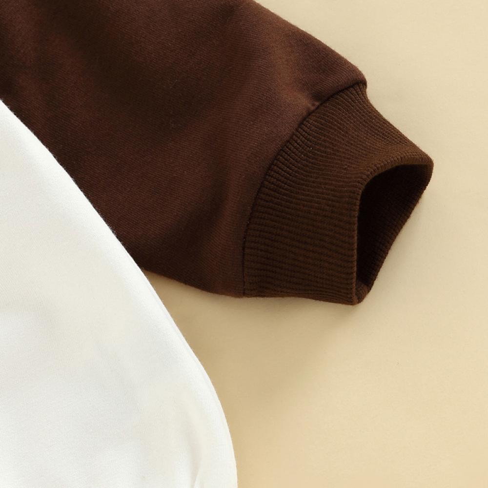 Autumn Baby Leopard Letter Print Color-block Triangle Romper Wholesale Baby Children Clothes